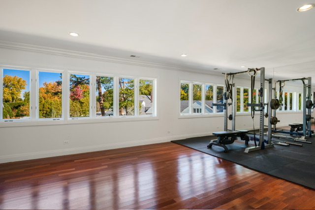 115 Dickens Road Northfield, IL 60093 - Photo 8 of 24 a view of a room with gym equipment