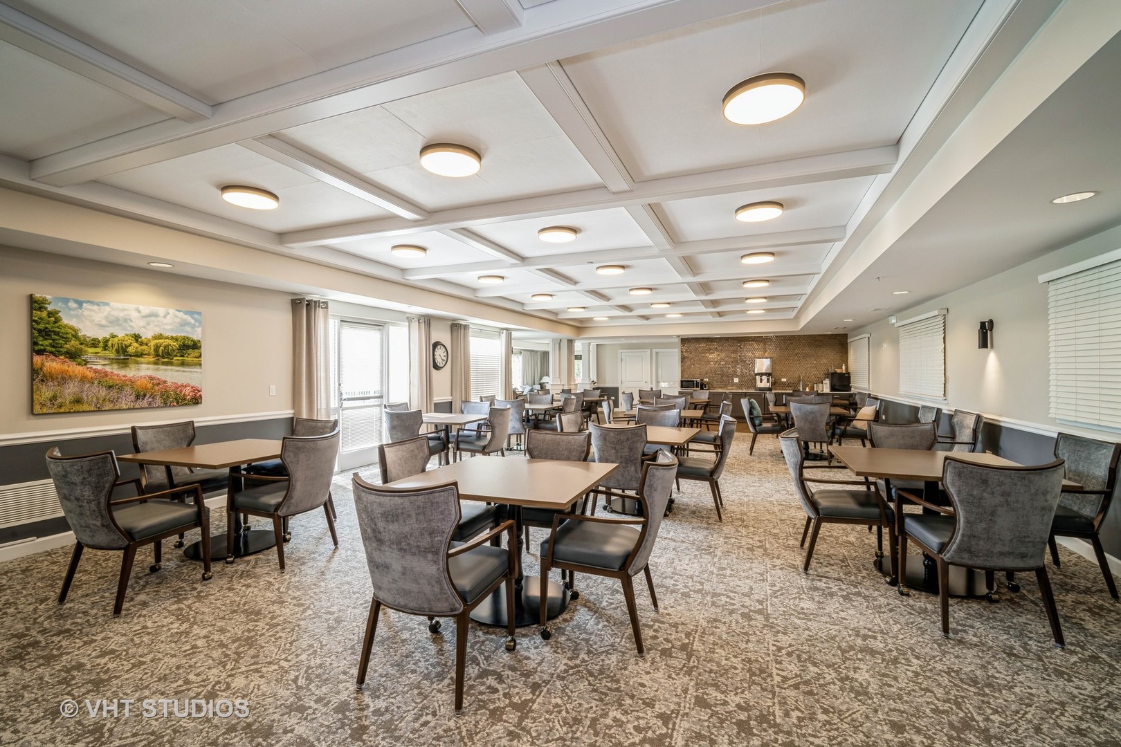 2220 Founders Way, Unit P102 Northbrook, IL 60062 - Photo 3 of 23 a view of a dining room with furniture and window