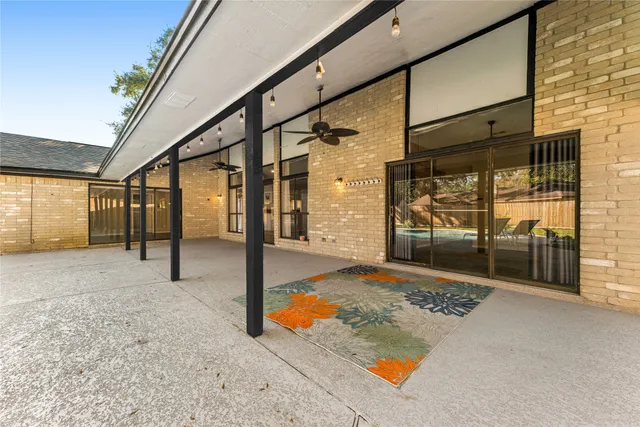 a view of a porch with a couch