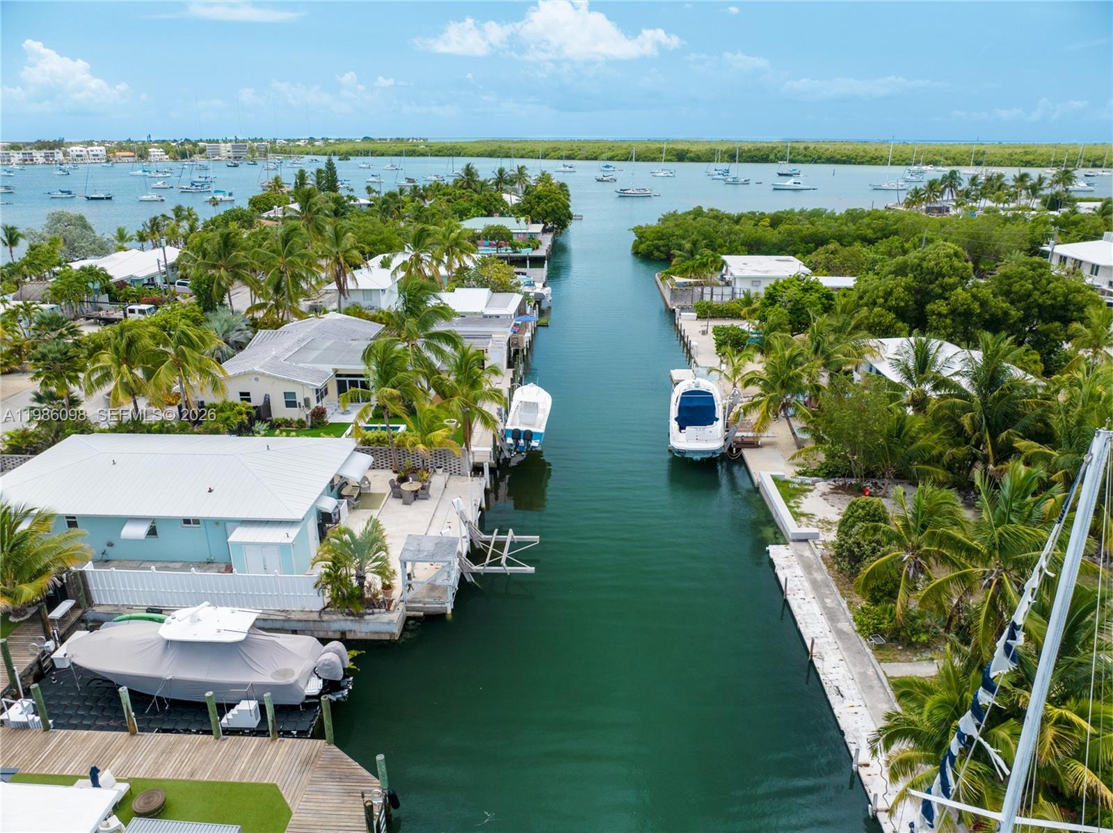 599 30th Street Marathon, FL 33050 - Photo 2 of 44 Aerial view of canal
