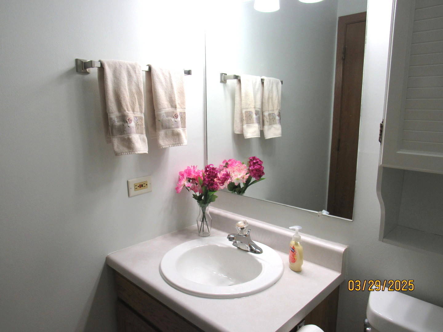 1735 Chesapeake Lane, Unit 7 Schaumburg, IL 60193 - Photo 13 of 22 a bathroom with a sink and a mirror