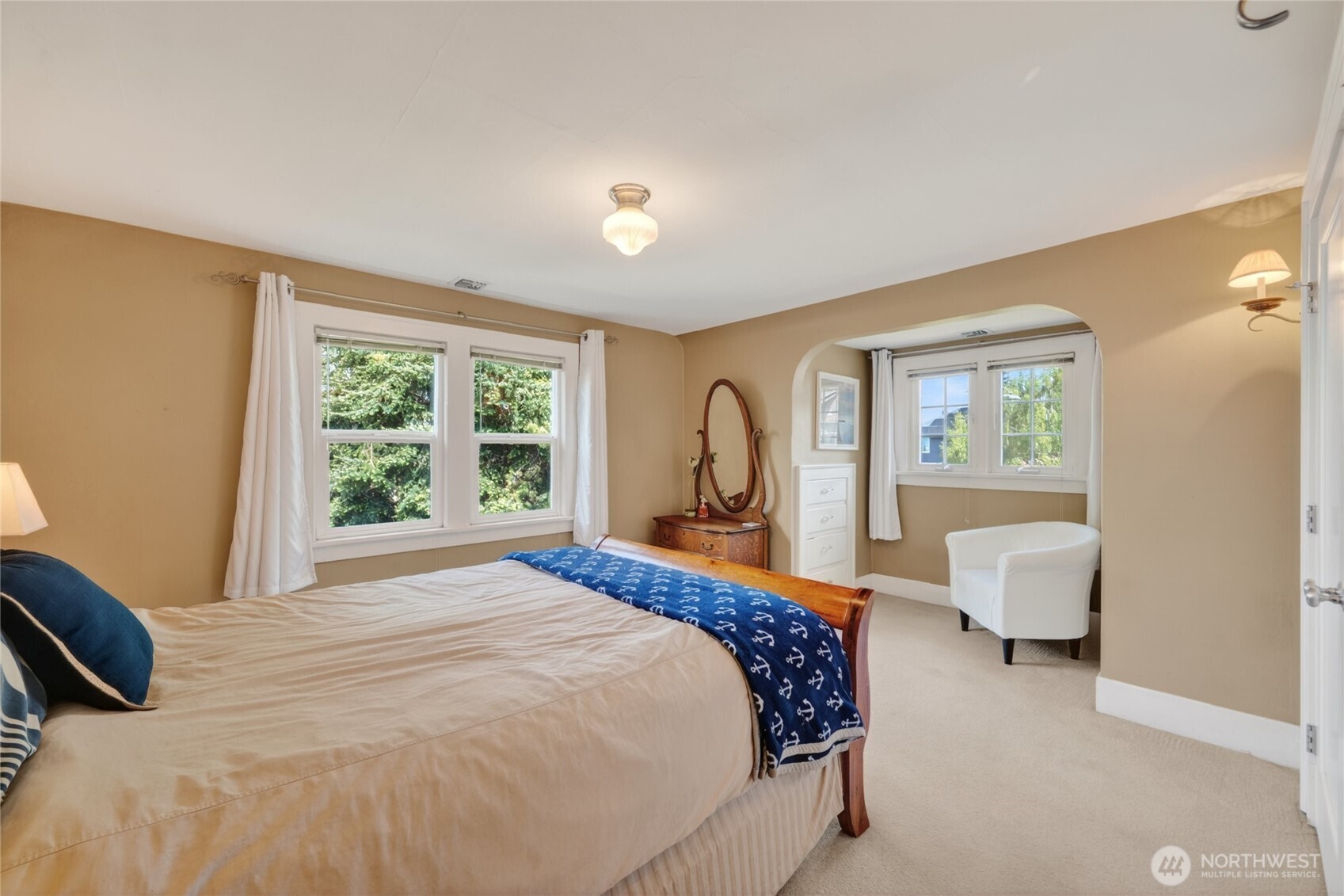 258 North Forest Street Bellingham, WA 98225 - Photo 23 of 40 a bedroom with a bed and a couch