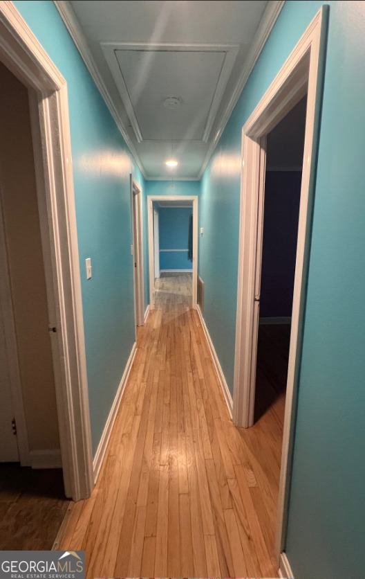 601 Linton Road South Sandersville, GA 31082 - Photo 14 of 24 a view of hallway with wooden floor
