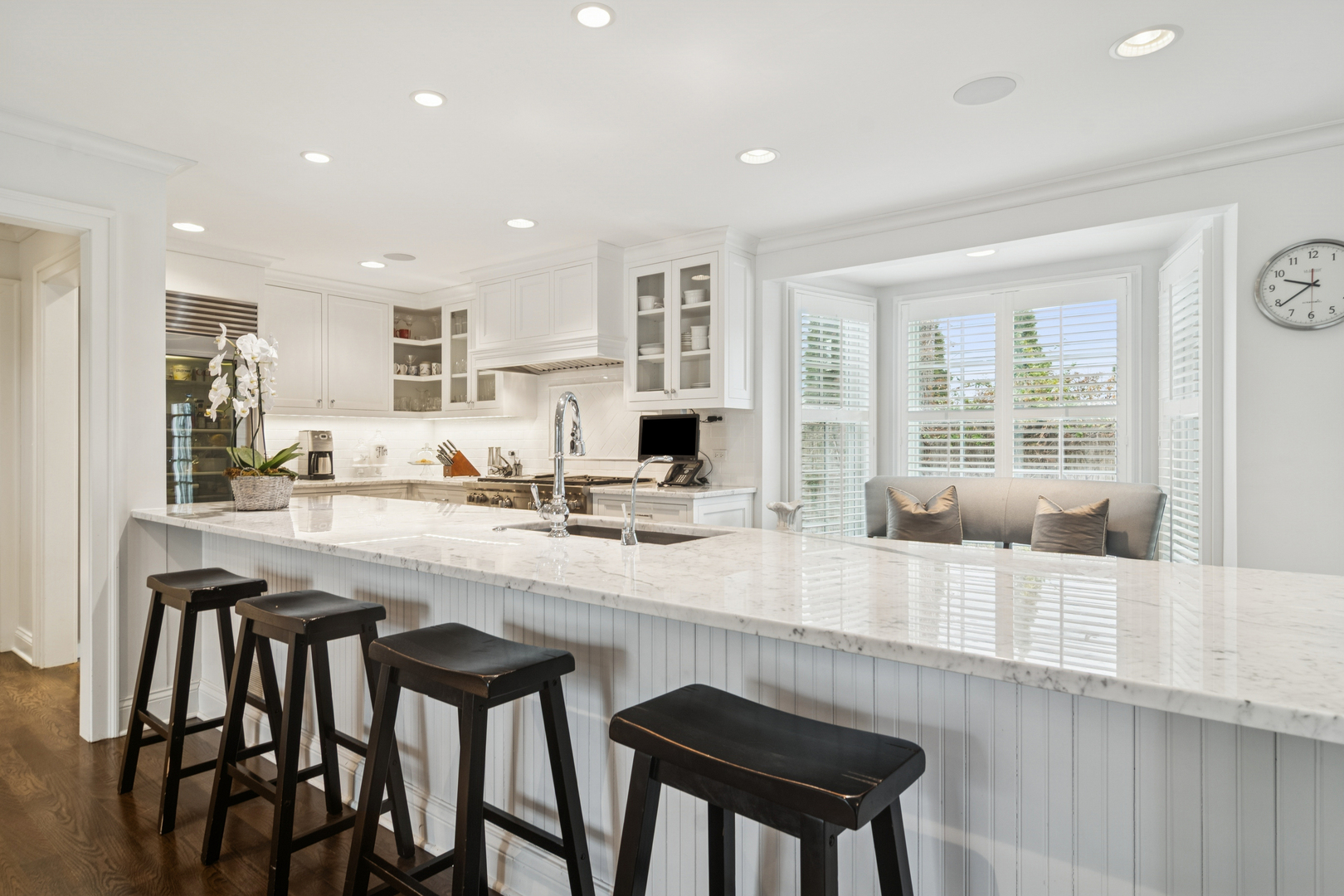 135 South Maywood Road Lake Forest, IL 60045 - Photo 13 of 35 a kitchen with a table chairs sink and cabinets