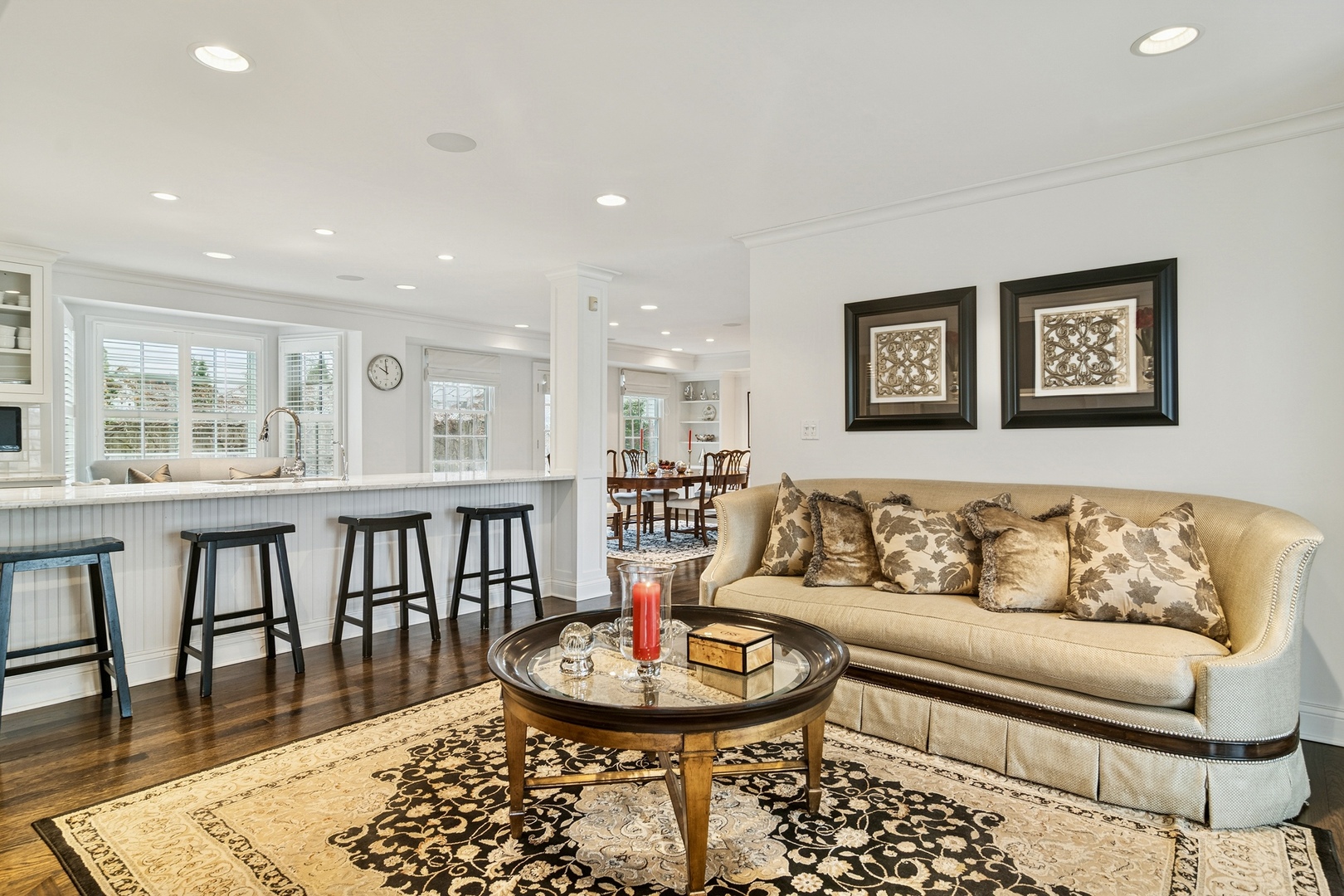 135 South Maywood Road Lake Forest, IL 60045 - Photo 8 of 35 a living room with furniture and a dining table