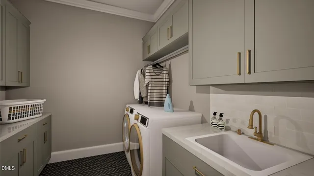 a kitchen with a sink cabinets and a window