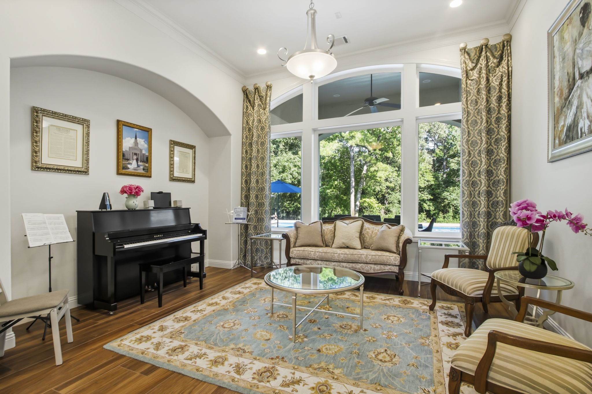 36702 Deer Valley Magnolia, TX 77355 - Photo 8 of 46 a living room with furniture and a large window