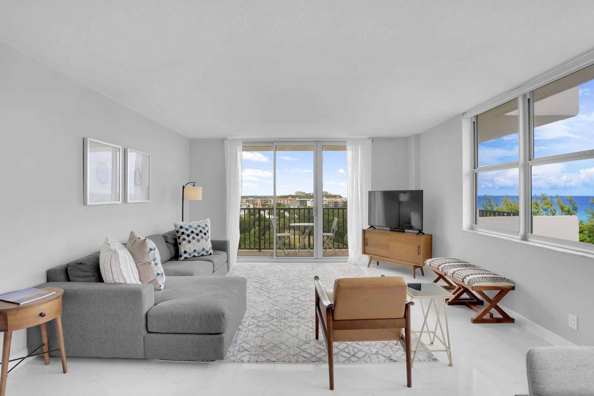 2121 North Ocean Boulevard, Unit 1008E Boca Raton, FL 33431 - Photo 9 of 25 Living Room