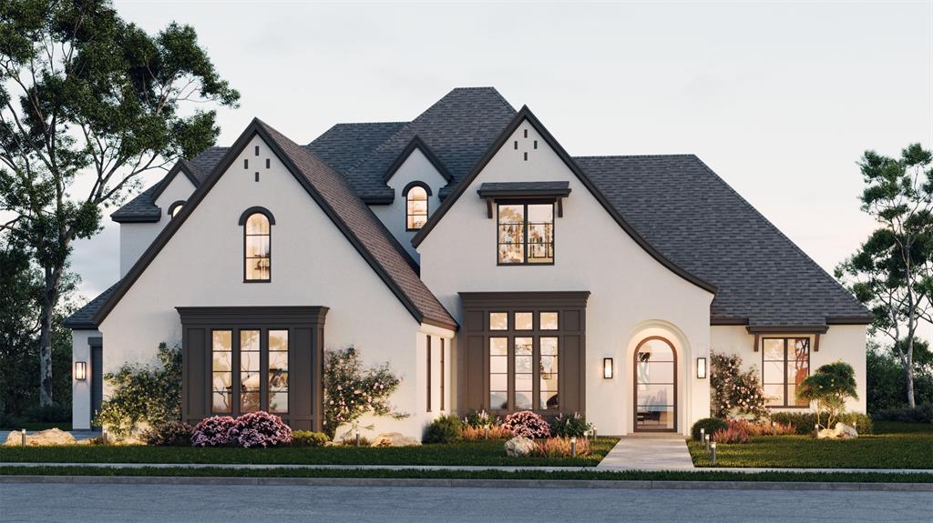 a front view of a house