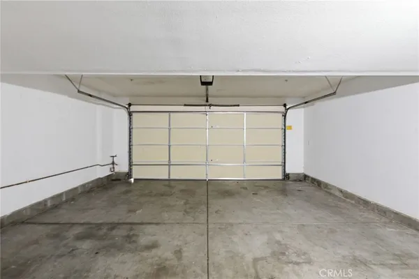 a view of a garage