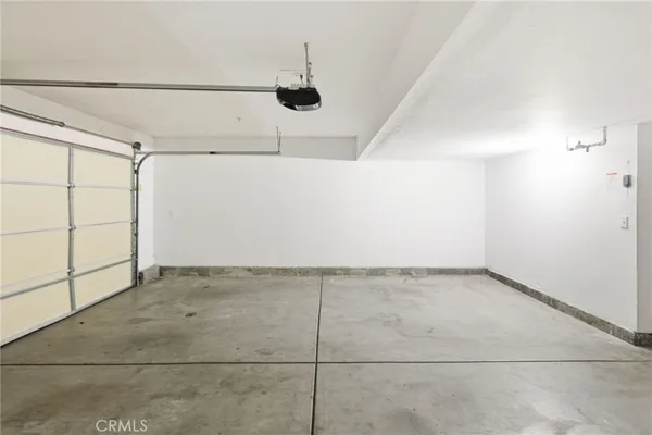 a view of a garage