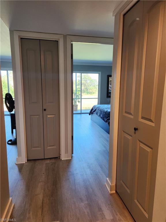 7141 Dell Road, Unit 3 New Port Richey, FL 34653 - Photo 3 of 12 wooden floor with white walls