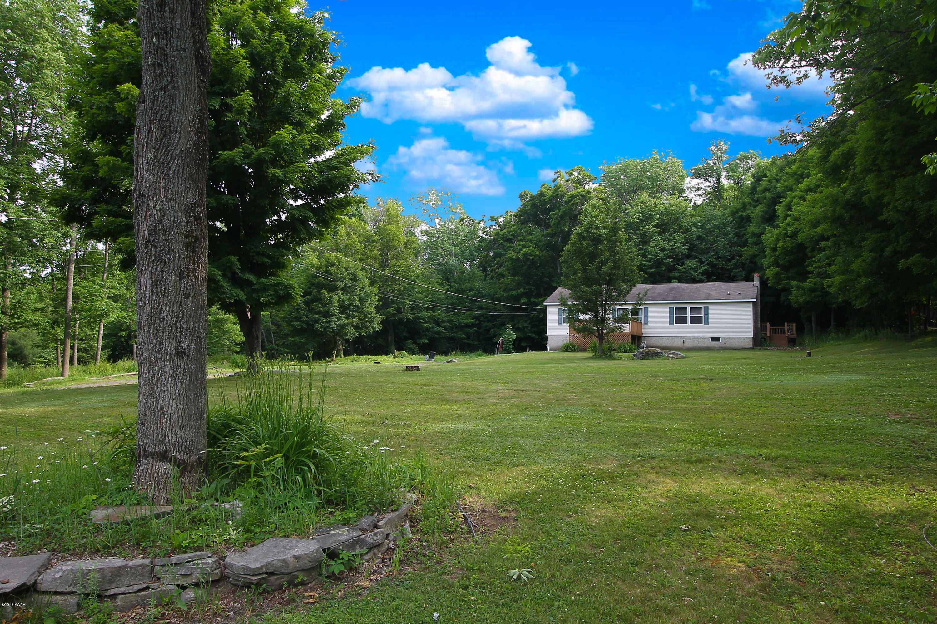 a view of a back yard