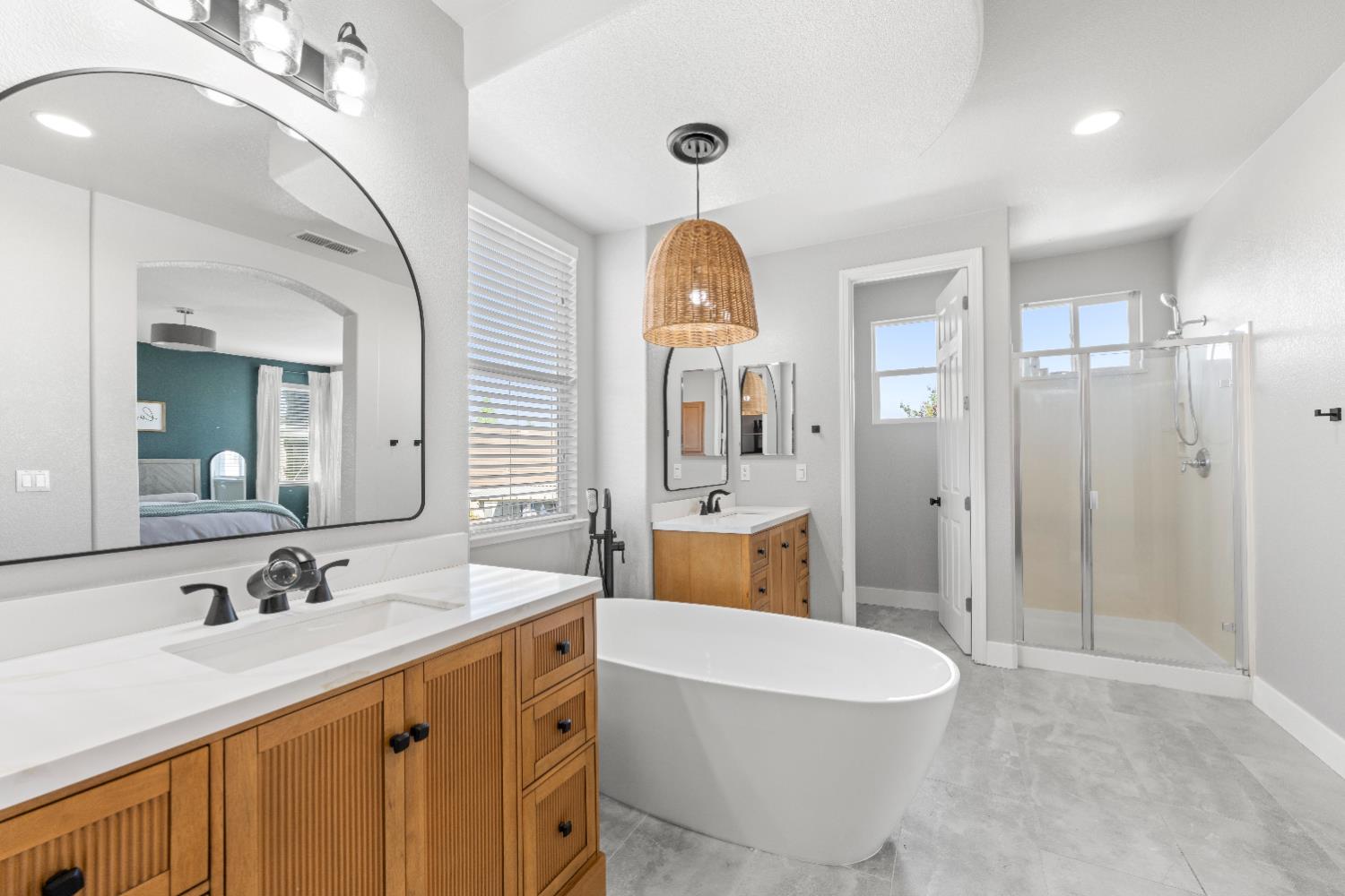 11749 Dionysus Way Rancho Cordova, CA 95742 - Photo 33 of 56 a spacious bathroom with a double vanity sink mirror and toilet