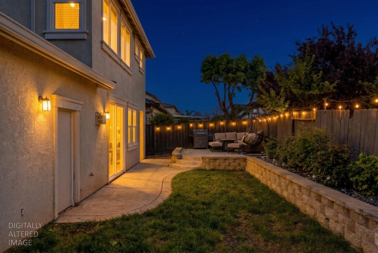 11749 Dionysus Way Rancho Cordova, CA 95742 - Photo 43 of 56 a view of a house with backyard and sitting area