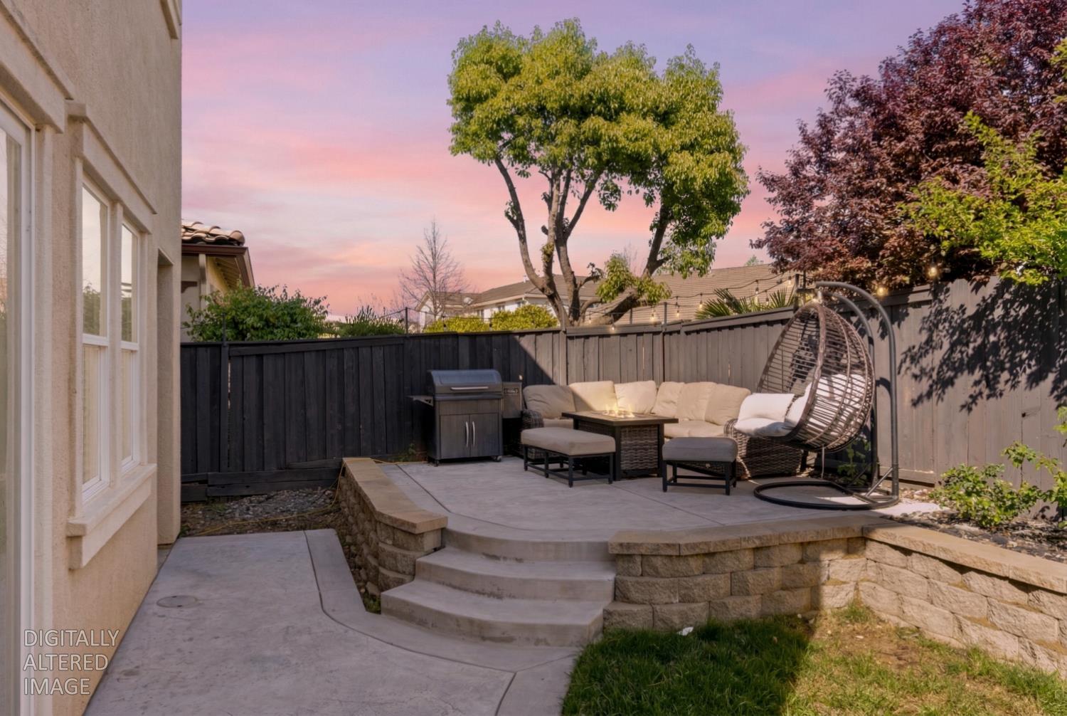 11749 Dionysus Way Rancho Cordova, CA 95742 - Photo 54 of 56 a view of a terrace with couches and a fire pit