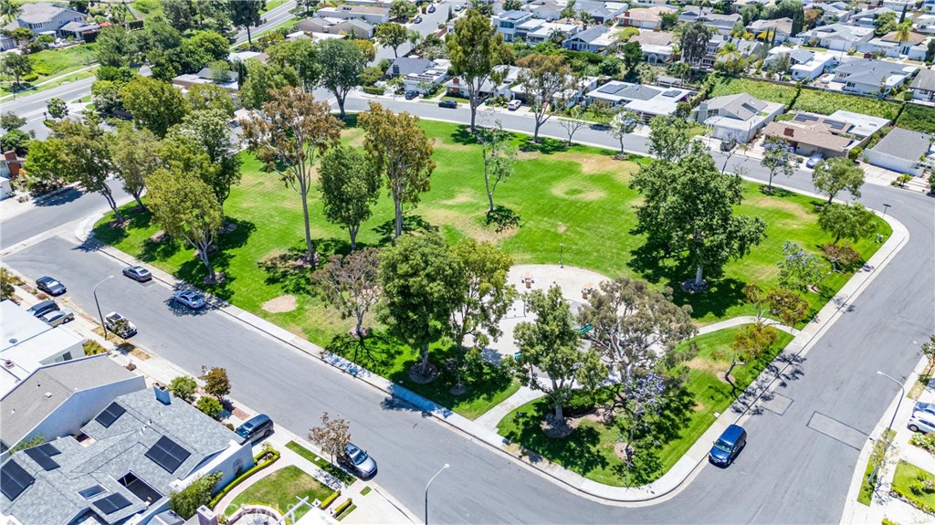 29 Bethany Drive Irvine, CA 92603 - Photo 40 of 44 an aerial view of a garden with swimming pool