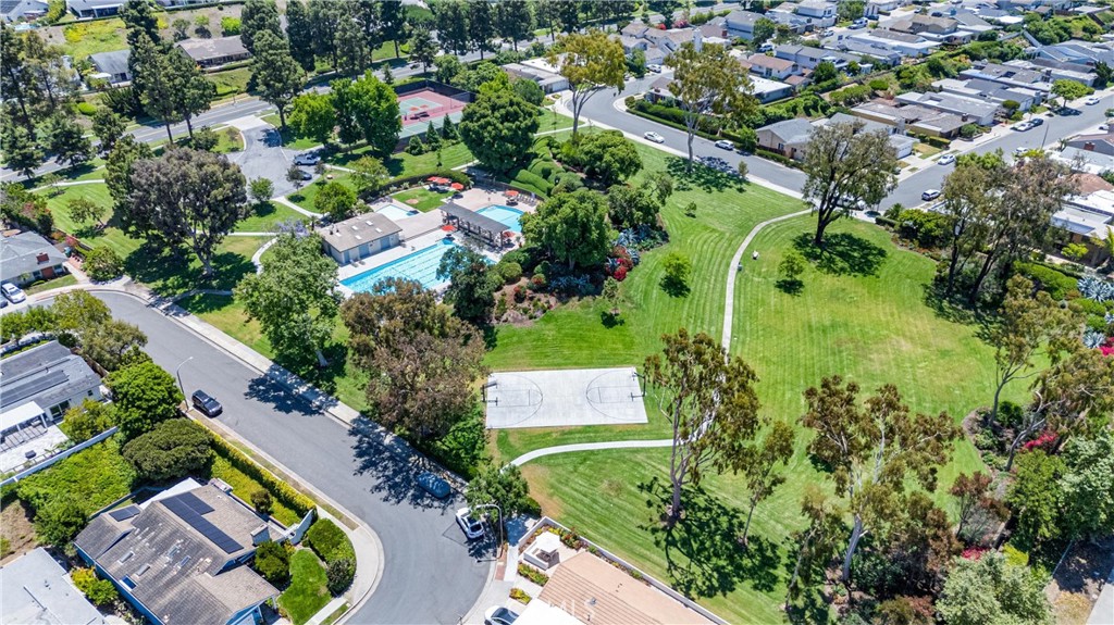 29 Bethany Drive Irvine, CA 92603 - Photo 42 of 44 an aerial view of residential house with outdoor space and swimming pool