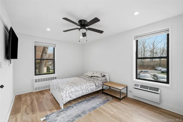 a view of a livingroom with a flat screen tv