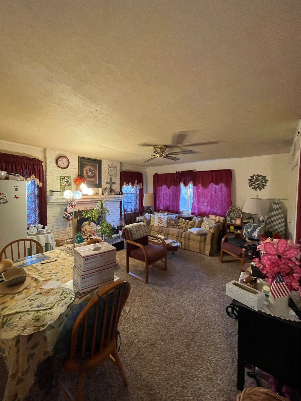 24 Daytona Lane Normangee, TX 77871 - Photo 8 of 26 Living/Dining area upon coming up the stairs.