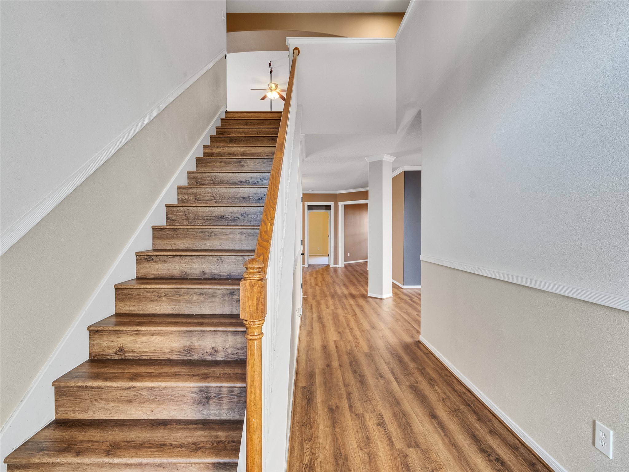 9915 Valance Way Conroe, TX 77385 - Photo 20 of 31 a view of entryway with wooden floor