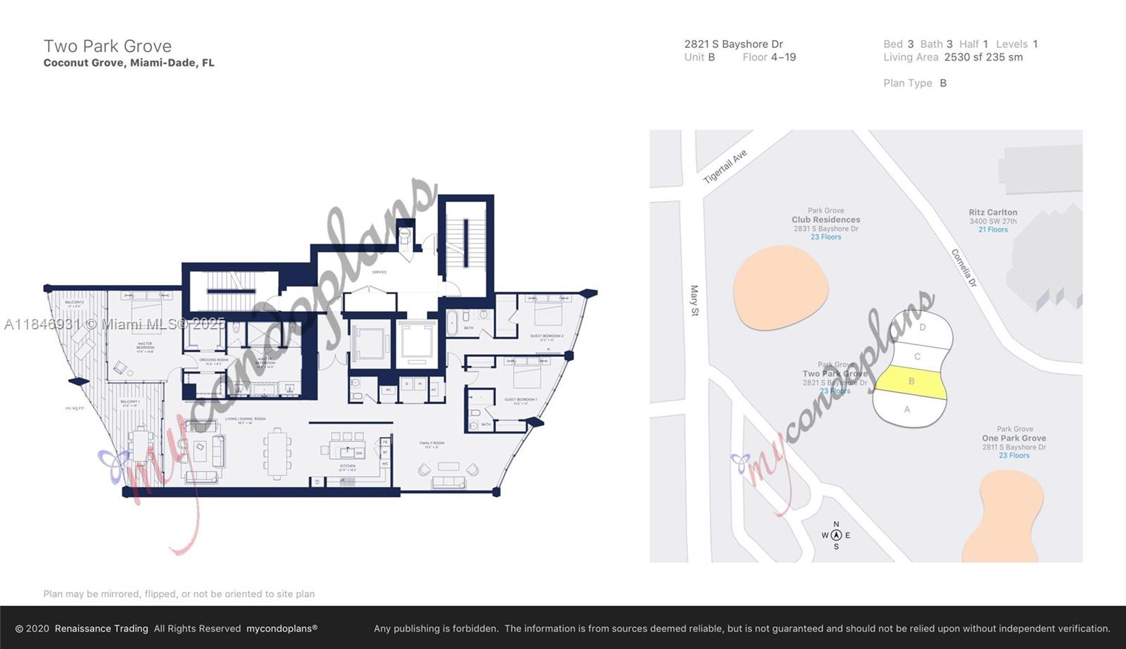2821 South Bayshore Drive, Unit 7B Coconut Grove, FL 33133 - Photo 35 of 35 a view of a living room and bathroom