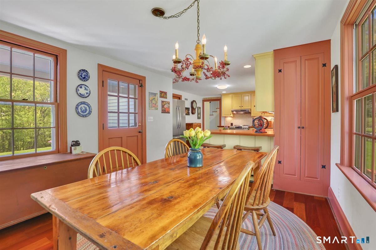 292 Parmelee Hill Road Durham, CT 06422 - Photo 14 of 39 The kitchen dining area rewards with beautiful light, throughout the day.