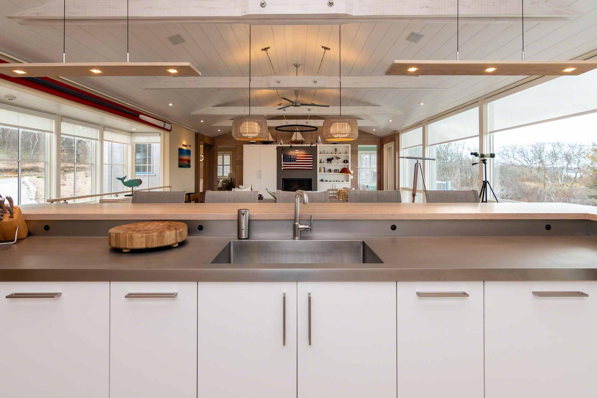 76 Menemsha Inn Road Chilmark, MA 02535 - Photo 13 of 39 a kitchen with sink and window