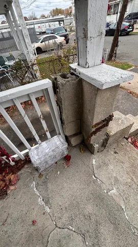 a view of city from balcony
