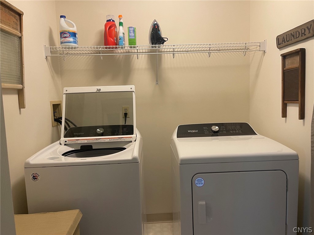 291 Betsinger Road Sherrill, NY 13461 - Photo 35 of 38 1st floor laundry with washer & dryer that stay