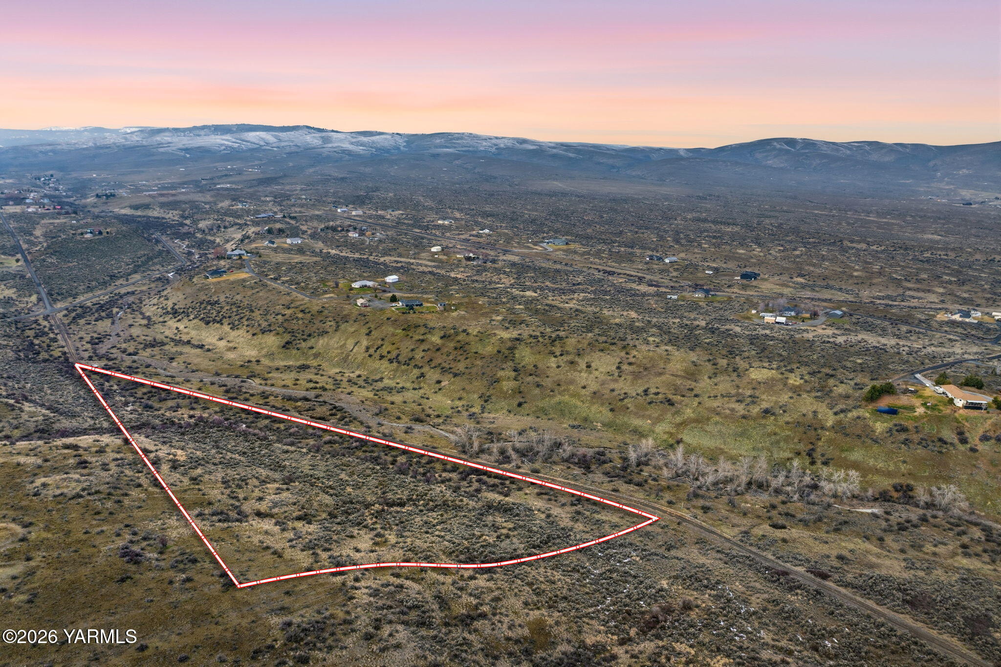 Nka Red Tail Road Yakima, WA 98908 - Photo 7 of 14 Aerial With Estimated Lot Lines