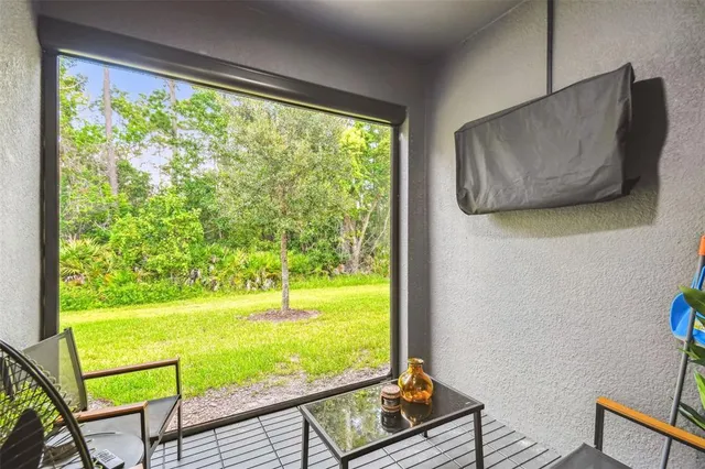 a view of a room with window