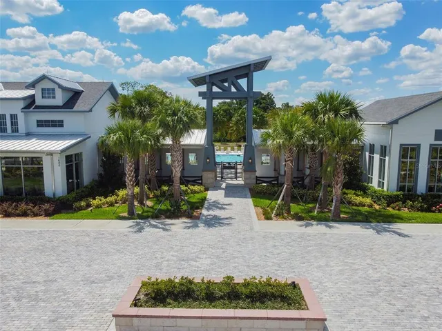 a view of bushes and a small yard