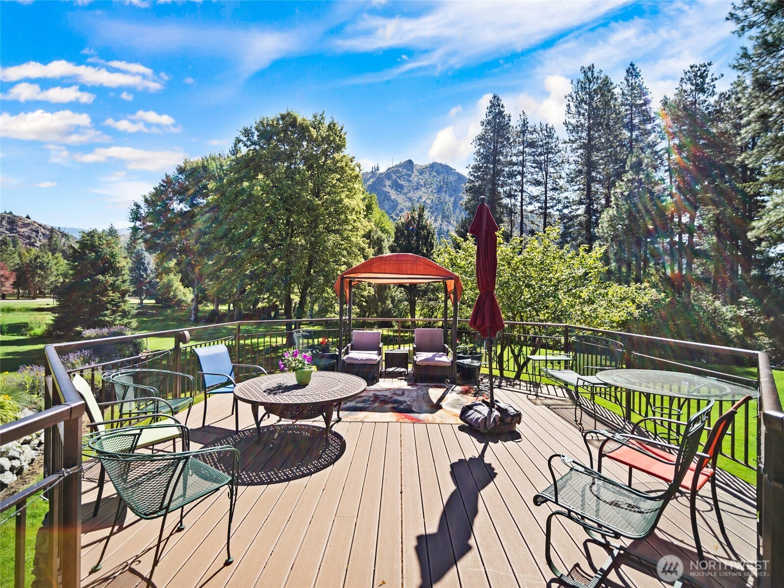 13537 Entiat River Road Entiat, WA 98822 - Photo 17 of 40 a view of swimming pool with outdoor seating and city view