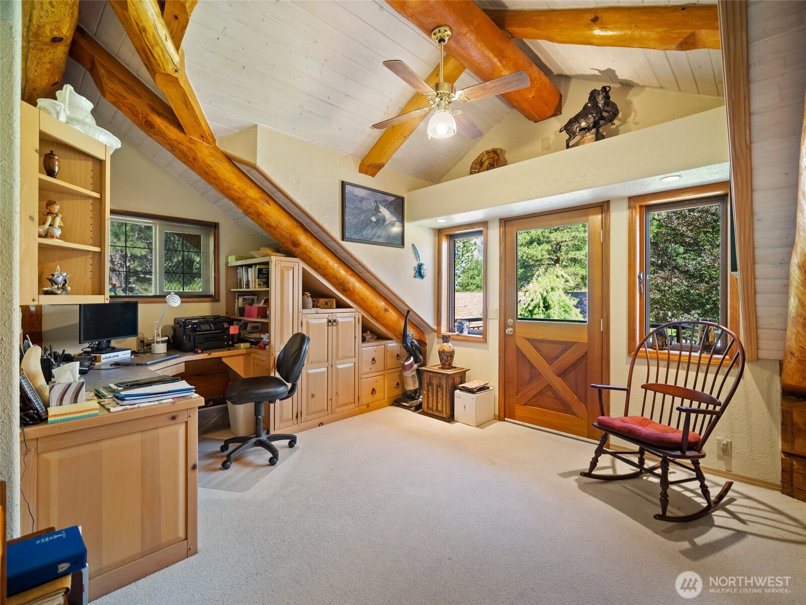 13537 Entiat River Road Entiat, WA 98822 - Photo 23 of 40 a work room with furniture and windows