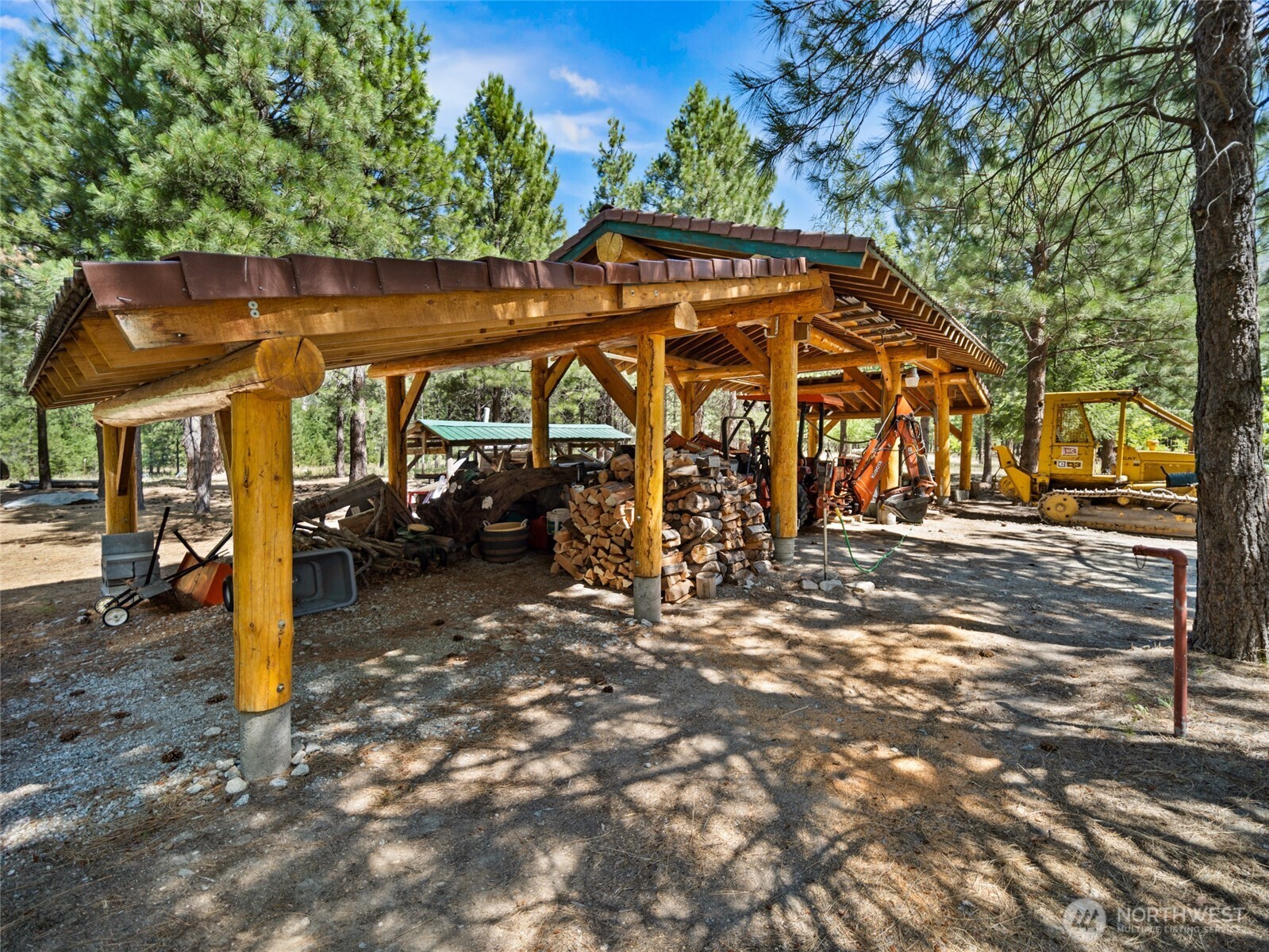 13537 Entiat River Road Entiat, WA 98822 - Photo 29 of 40 a view of a wooden house with a outdoor space