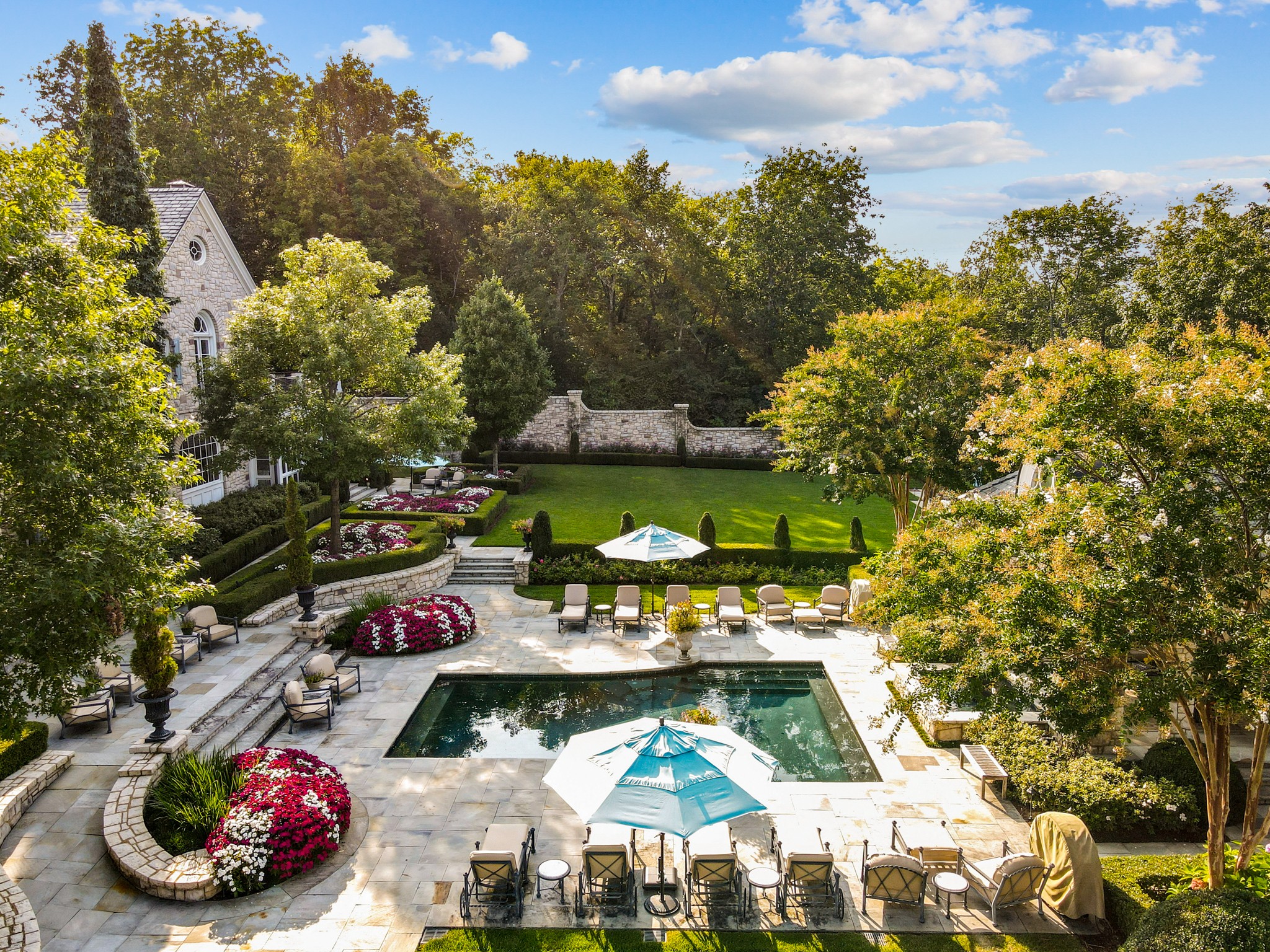 1710 Talbot Trail Franklin, TN 37069 - Photo 30 of 47 a view of a chairs and table in a backyard
