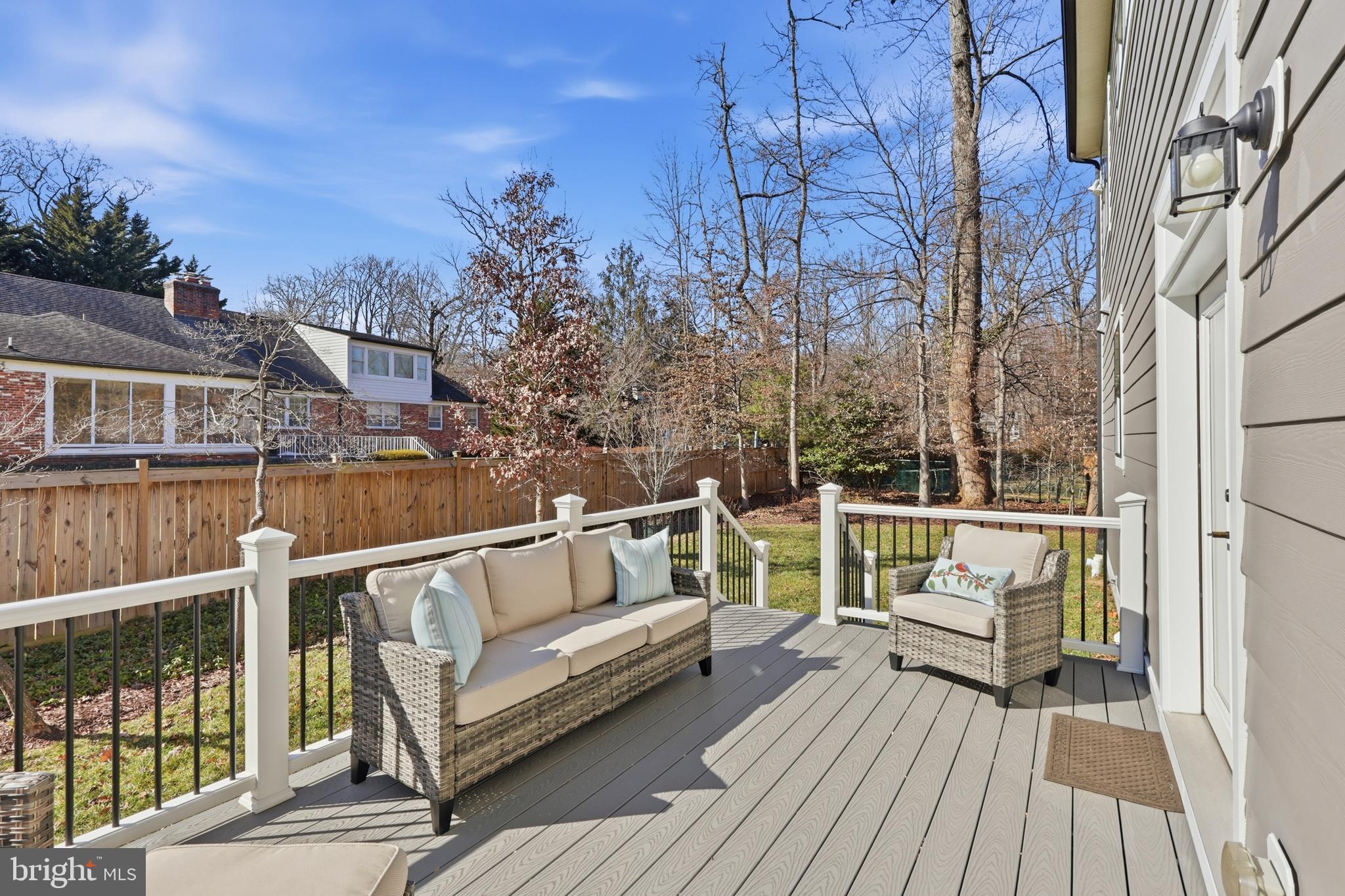 9206 Fernwood Road Bethesda, MD 20817 - Photo 9 of 43 Deck off the eat in kitchen