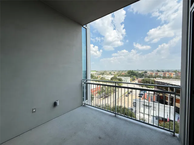 a view of balcony with city view