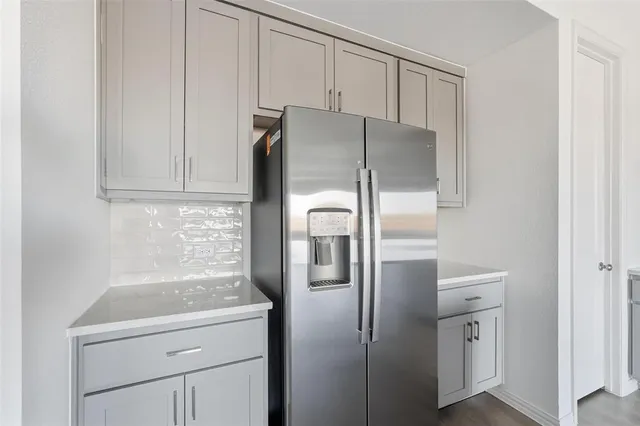 a view of a balcony with an outdoor space
