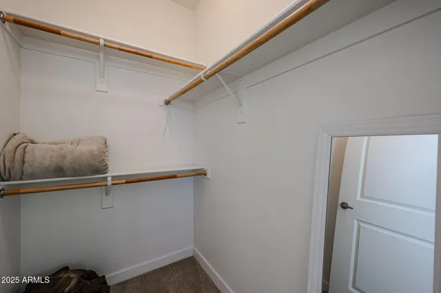 a close up view of racks on the wall