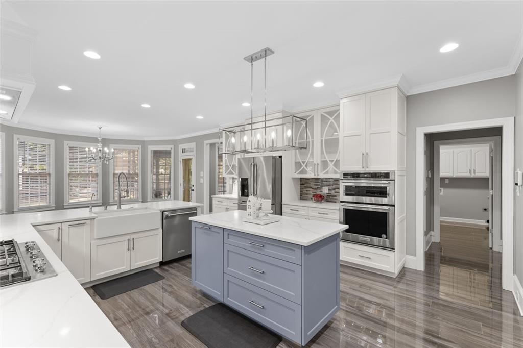 1225 Mobile Way Grayson, GA 30017 - Photo 16 of 51 a open kitchen with stainless steel appliances granite countertop a sink stove and refrigerator