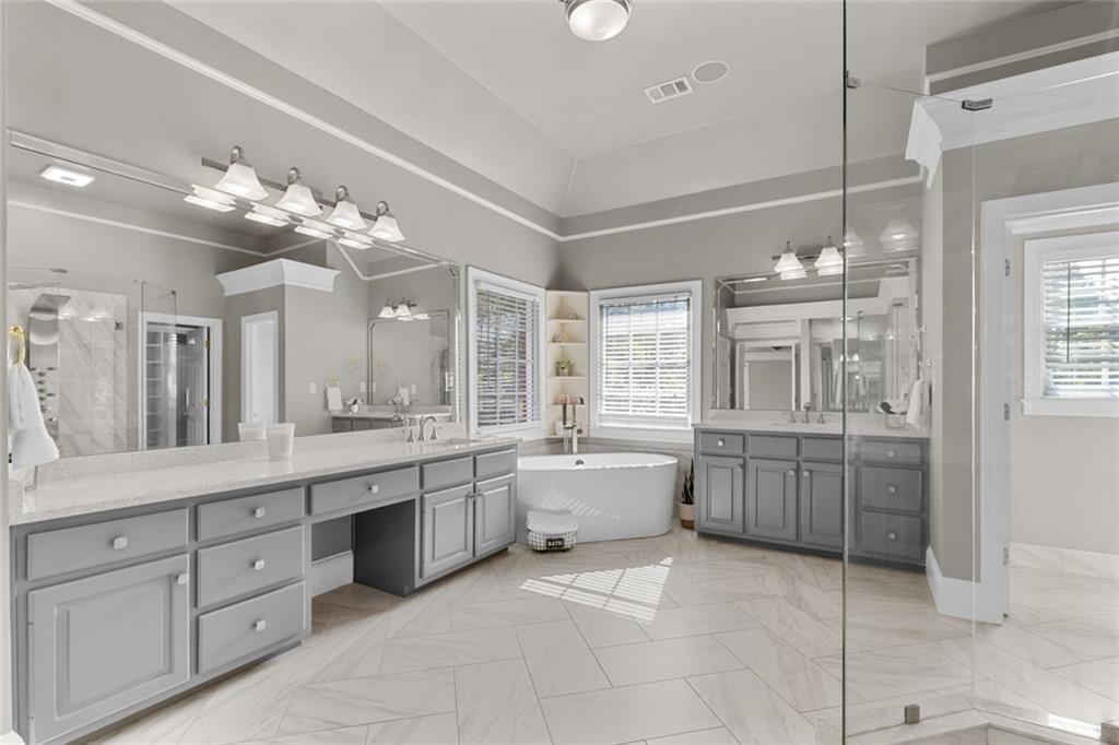 1225 Mobile Way Grayson, GA 30017 - Photo 24 of 51 a large kitchen with a large window