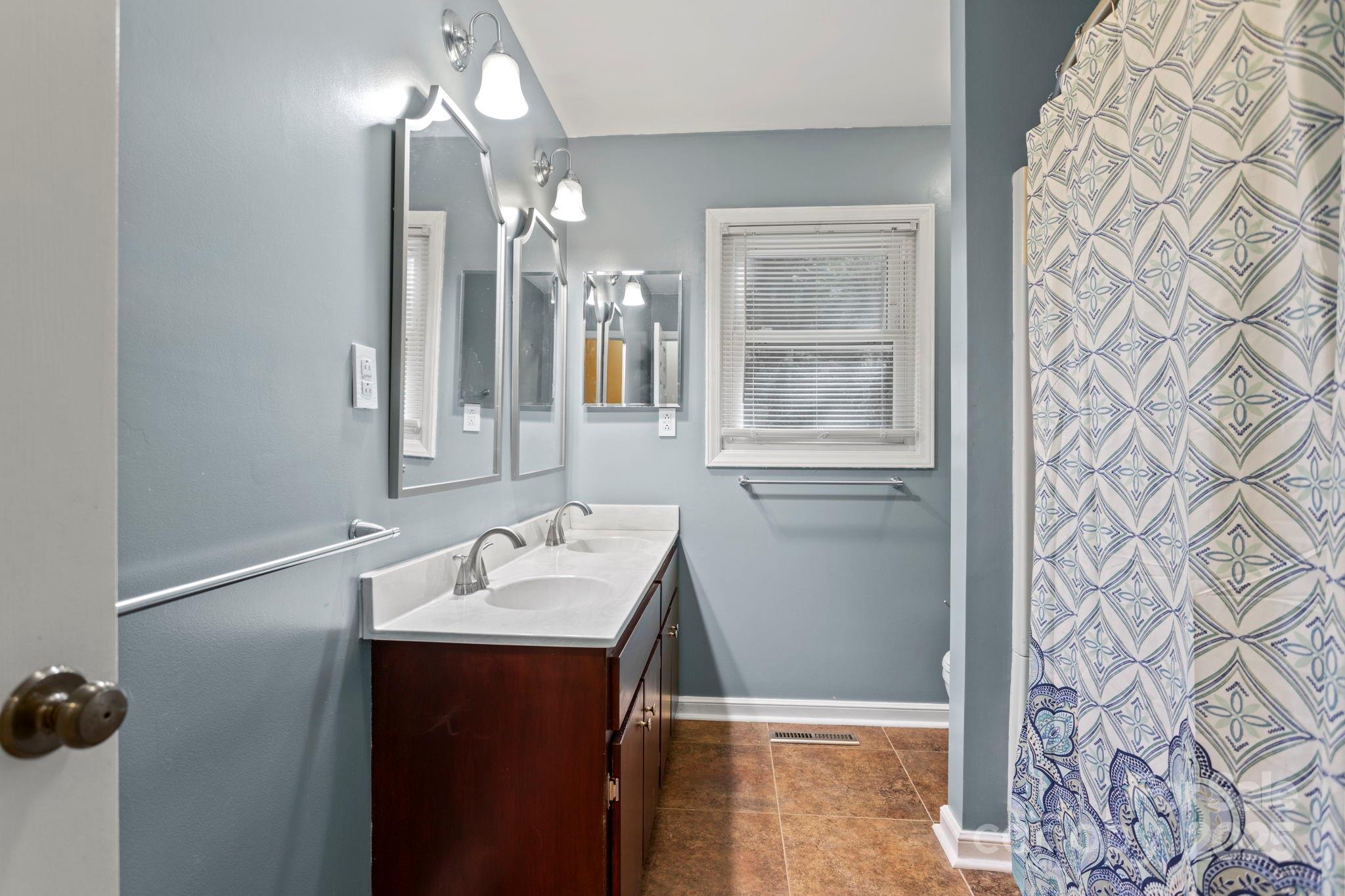 207 Mint Way Flat Rock, NC 28731 - Photo 18 of 27 a bathroom with a sink and a mirror
