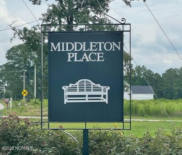 Middleton Place Subdivision Sign