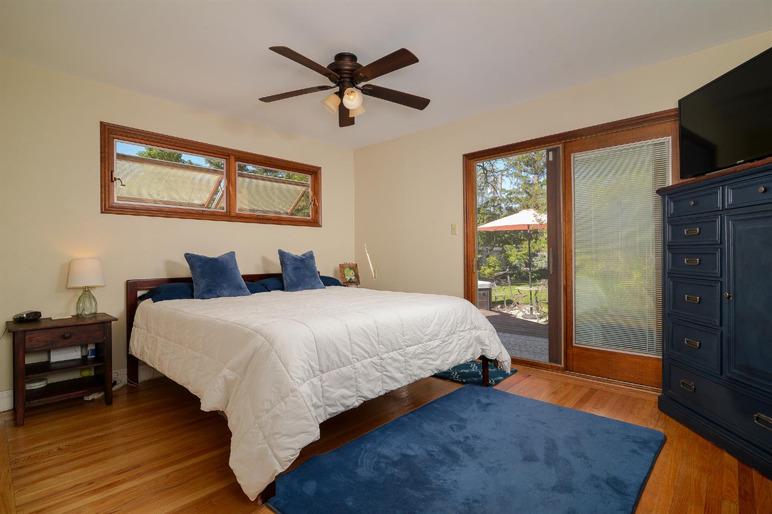 3309 Brookwood Road Sacramento, CA 95821 - Photo 14 of 36 Primary downstairs bedroom with direct access to Hot Tub and the backyard