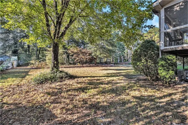 a view of outdoor space with trees