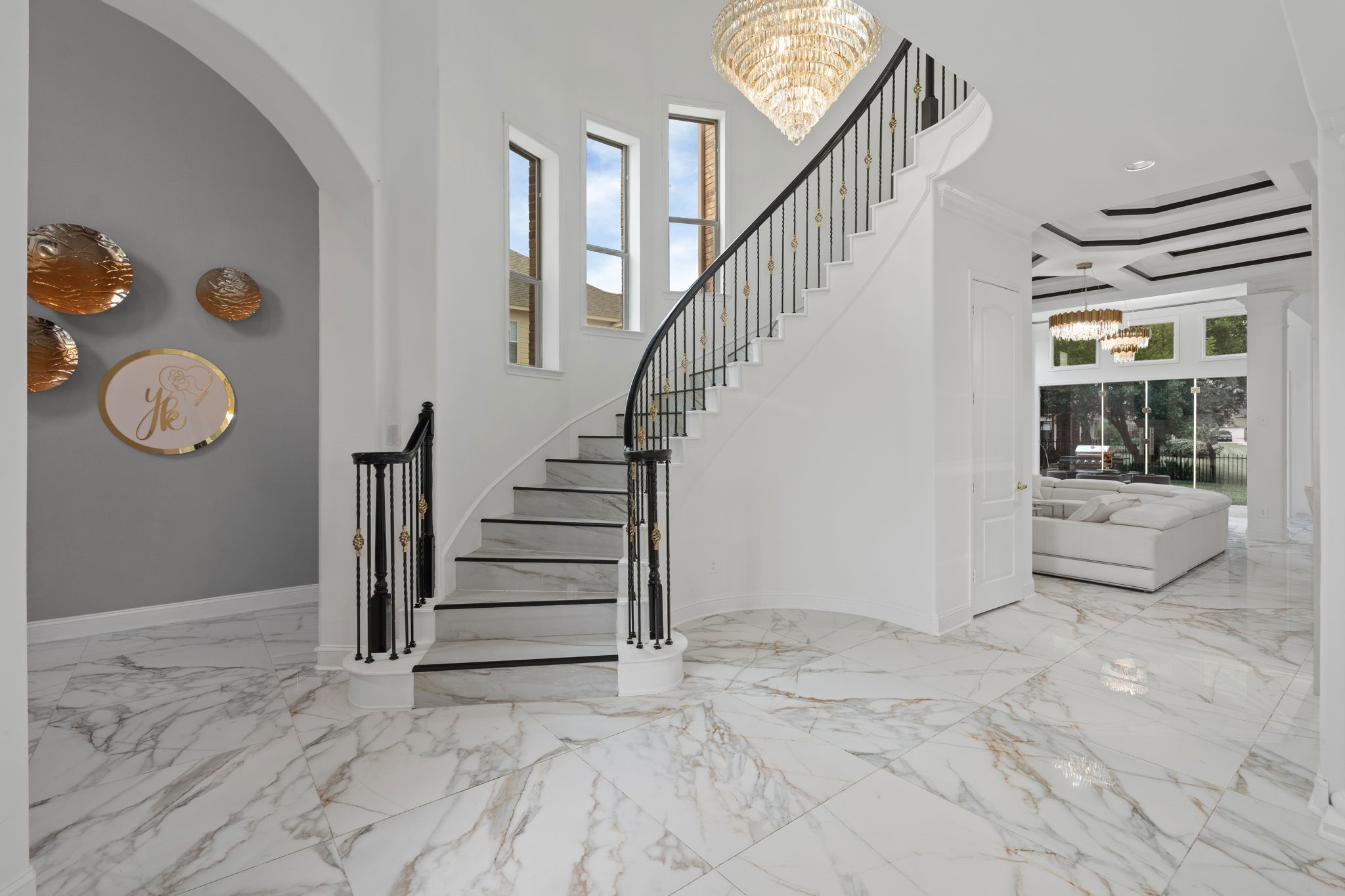 20410 Trumbull Ridge Cypress, TX 77433 - Photo 5 of 50 Marble flooring throughout all 1st floor