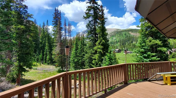 a balcony with an outdoor space