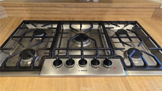a close view of a stove top oven